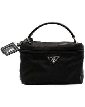 Prada Toilettas Met Triangel-Logo - Zwart