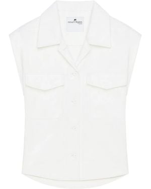 Courreges Sleeveless Shirt - White