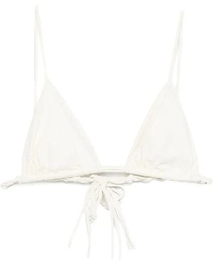 Jil Sander Tangle Triangel-Bikini - Weiß