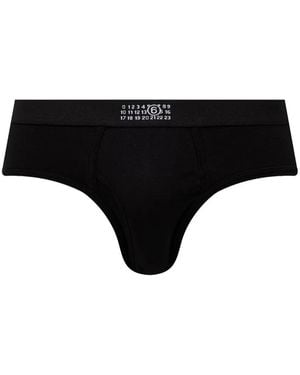 MM6 by Maison Margiela Briefs With Cotton - Black