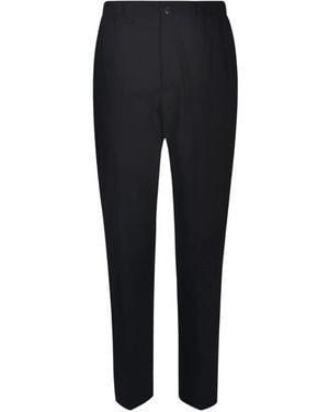 Lanvin Button-Fly Straight-Leg Trousers - Black