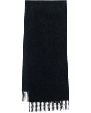 N.Peal Cashmere Woven Scarf - Black