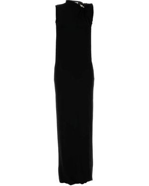 Jean Paul Gaultier ツイストネック マキシドレス - ブラック