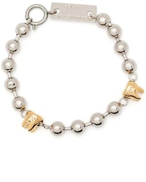 In Gold We Trust Sacred Tooth Bracelet - White