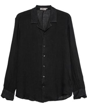 Altea Camp-Collar Shirt - Black