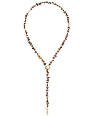 Bimba Y Lola Stones Necklace - Metallic