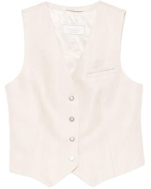 Peserico Buttoned Waistcoat - White