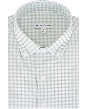 Peter Millar Checked Shirt - White