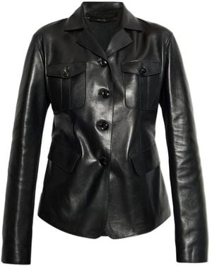Tom Ford Chaqueta Con Bolsillos Con Solapa - Negro
