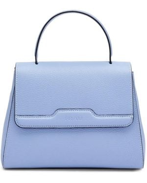 Frau Sac Cabas En Cuir À Fini Grainé - Blue