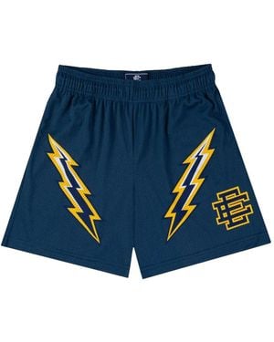 Eric Emanuel Basic Lightning-Bolt Shorts - Blue