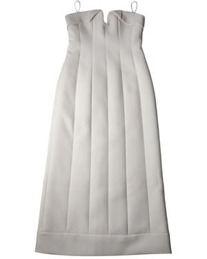 Alexis Donella Panelled Midi Dress - White