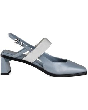 ANEST COLLECTIVE Slingback Heeled Court Shoes - White