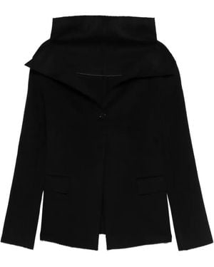 TOTEME Open Collar Jacket - Black