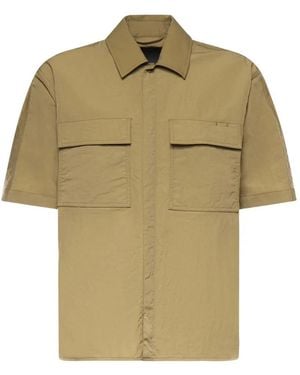 Laminar Chest-Pockets Short-Sleeve Shirt - Natural