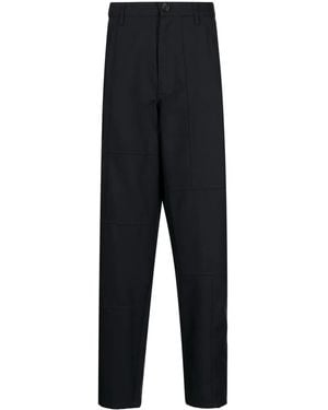 Comme des Garçons Panelled Tailored Trousers - Blue
