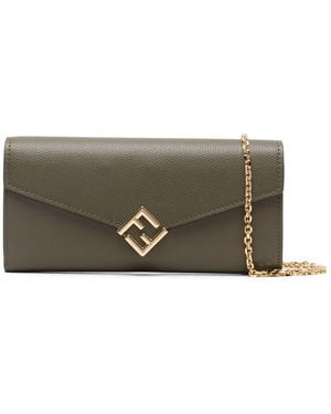 Fendi Ff Diamonds Clutch - Grau