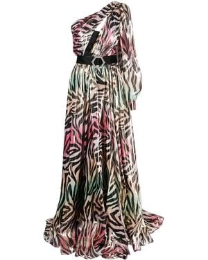 Philipp Plein Jungle Long Dress - White