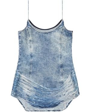 DIESEL Denim Dress De-Dra-Short-Fsg - Blue