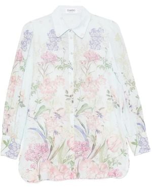 Charo Ruiz Chemise Aster À Fleurs - White