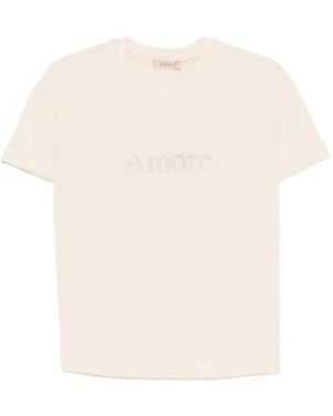 Twinset Amore Appliqué T-Shirt - White