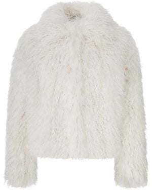 Tagliatore Faux-Shearling Jacket - White