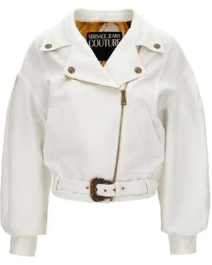 Versace Jeans Couture Biker Jacket - White