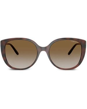 Vogue Eyewear Round-Frame Sunglasses - Brown