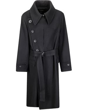 Cini Belted Coat - Black