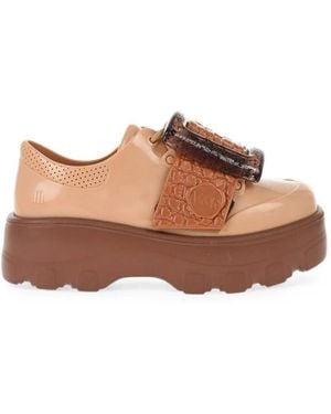 Viktor & Rolf X Melissa Buckle Derby Shoes - Brown