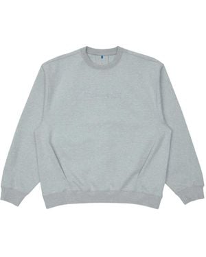 Adererror Pleated-Detail Sweatshirt - Gray