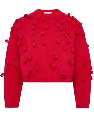 JW Anderson Cropped Loop Jumper - Red