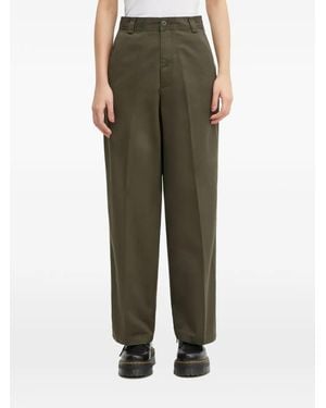 Carhartt Button logo-detail trousers - Grün