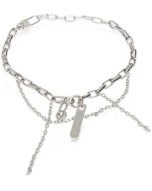 Vitaly Dissolve Layered Chain Necklace - White