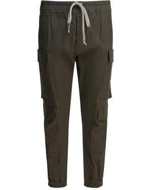Rick Owens Drawstring Cargo Trousers - Green