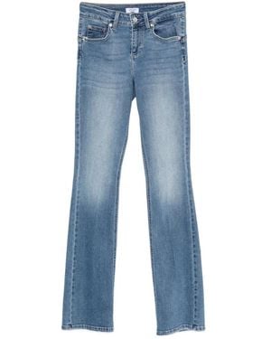 Liu Jo Vaqueros Bootcut Con Logo - Azul