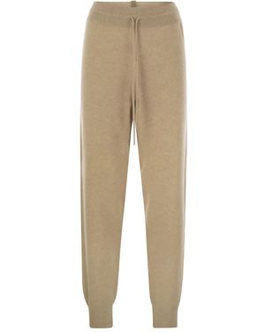 Fabiana Filippi Drawstring-Fastening Track Trousers - Natural