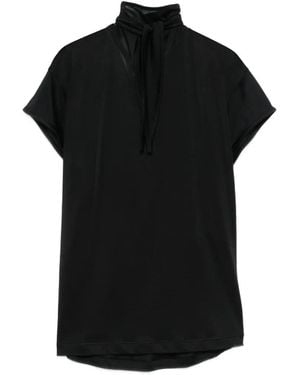 Lemaire タイネック Tシャツ - ブラック