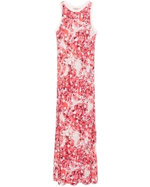 Faliero Sarti Floral-Print Midi Dress - Red