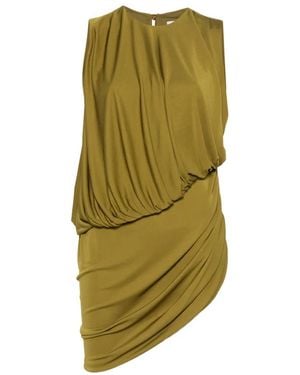Abadia Layered Drape Top - Green