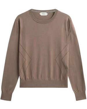 Pringle of Scotland Pointelle-Knit Jumper - Brown
