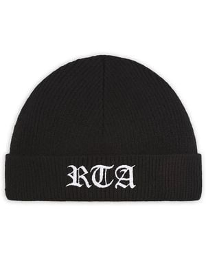 RTA Zion Old-English Beanie Hat - Black