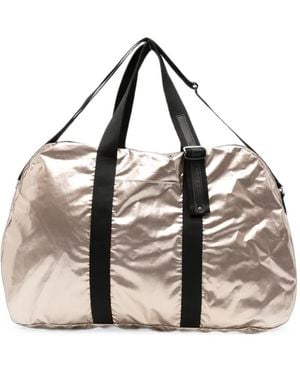 Jack Gomme Metallic-Finish Travel Bag - Natural