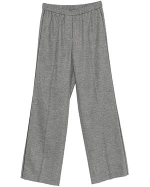 Peserico Pantalon À Bandes Latérales - Grey