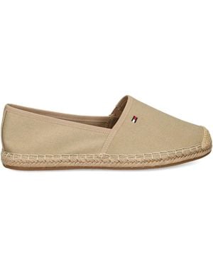 Tommy Hilfiger Flag-Embroidered Canvas Espadrilles - Brown