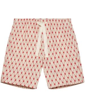 Orlebar Brown Alex Lattice Shorts - Red