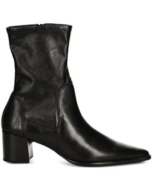 Vagabond Shoemakers 57Mm Giselle Pointed-Toe Ankle Boots - Black