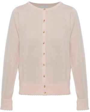 Posse Maisie Cardigan Mit Wellenkanten - Weiß