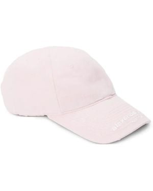 Alexander Wang Crystal Hotfix-Logo Twill Baseball Cap - Pink