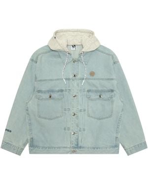 Aape By A Bathing Ape Veste En Jean À Capuche - Green